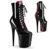 Pleaser - FLAMINGO1020FH Platform Boots, Pole dance shoes - Pole dance shoes - Black/Red Product image
